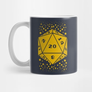 D&D D20 Pixels Mug